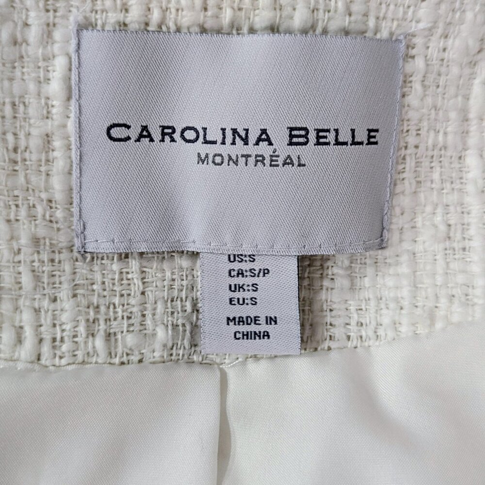 Carolina Belle Montreal Tweed Zipper Fitted Moto Jacket - Picture 7 of 7
